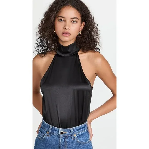 トップス Anine Bing Silk Sylvia Halter top Sylvia Halter Top by Anine Bing | Rent the Runway